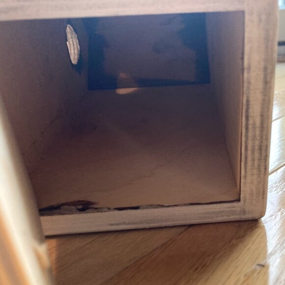 Beautiful Handmade Birdhouse Cow Utter Black & White Made in Alberta Canada - Picture 9 of 10